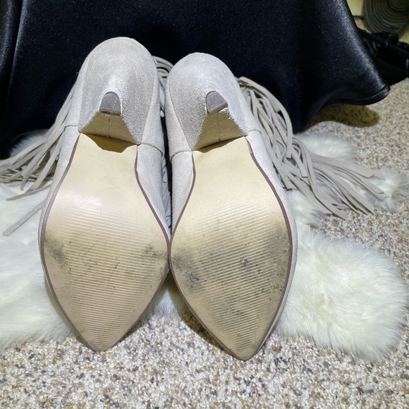Steve Madden Payyton Suede Fringed Bootie - Picture 3 of 3